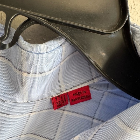 Men’s Blue Hugo Boss Squared Design Long Sleeve Formal Button Up Shirt - Picture 4 of 6